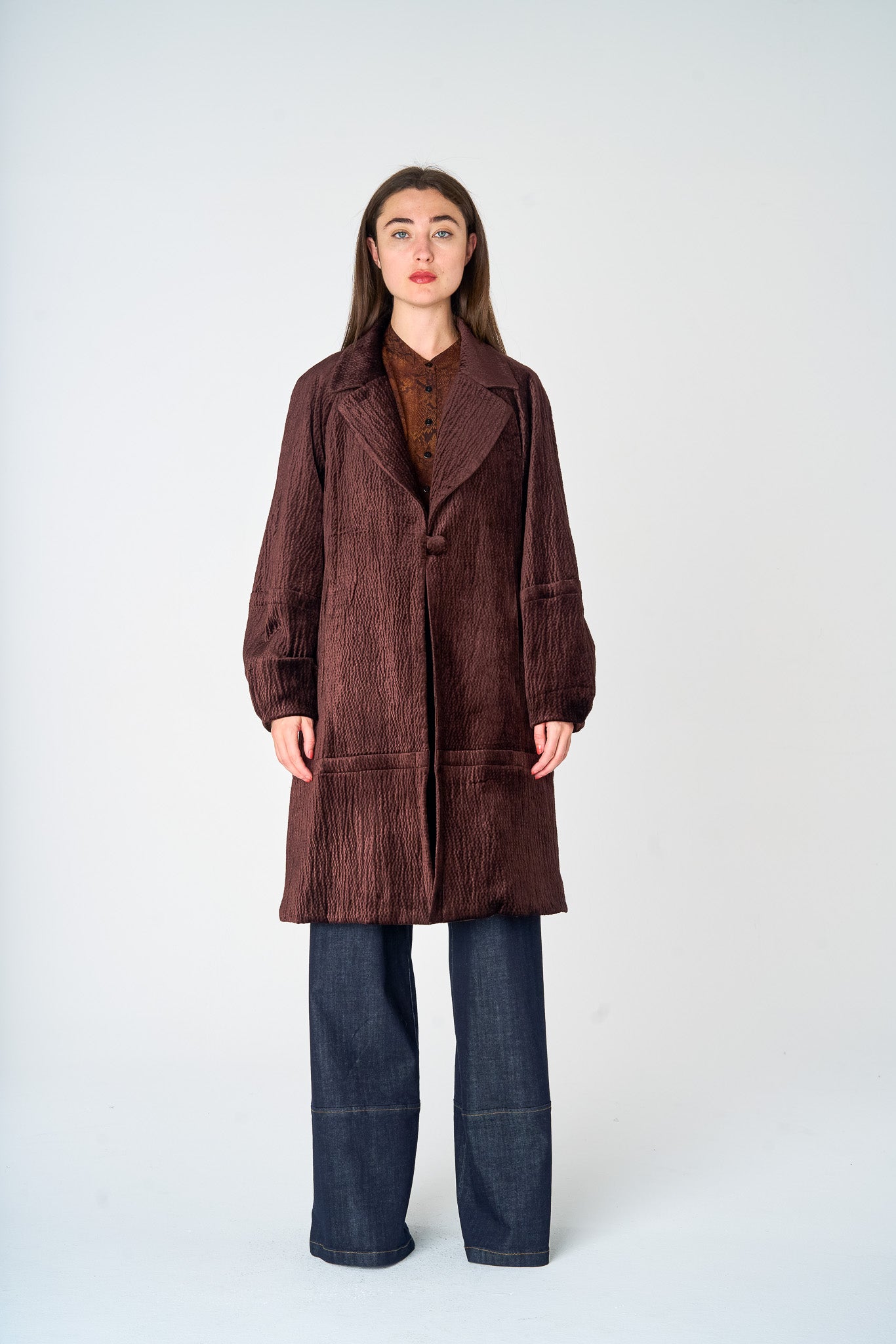 Hammered Velvet Coat