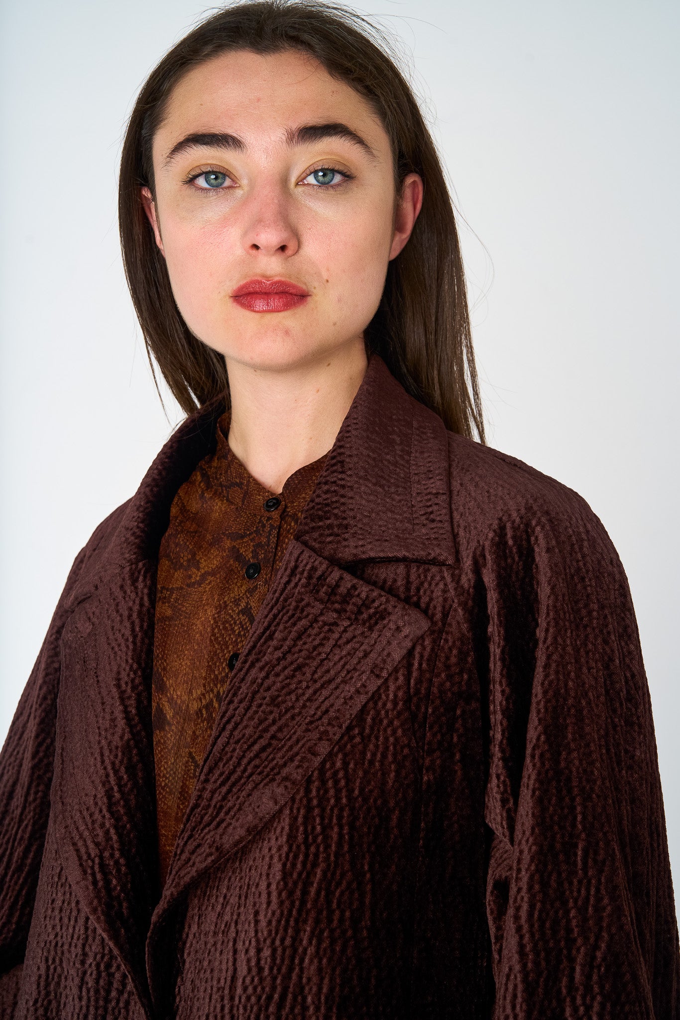 Hammered Velvet Coat