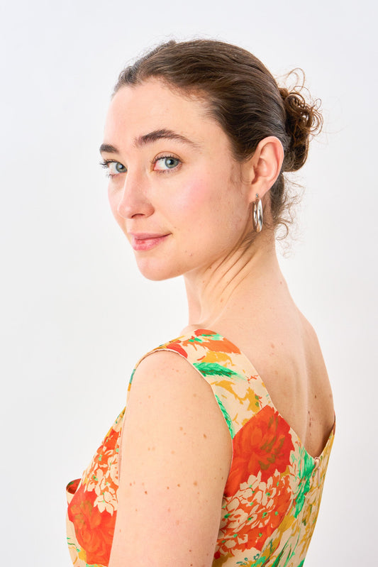 Mandarin Multi Bow Front Slip Dress