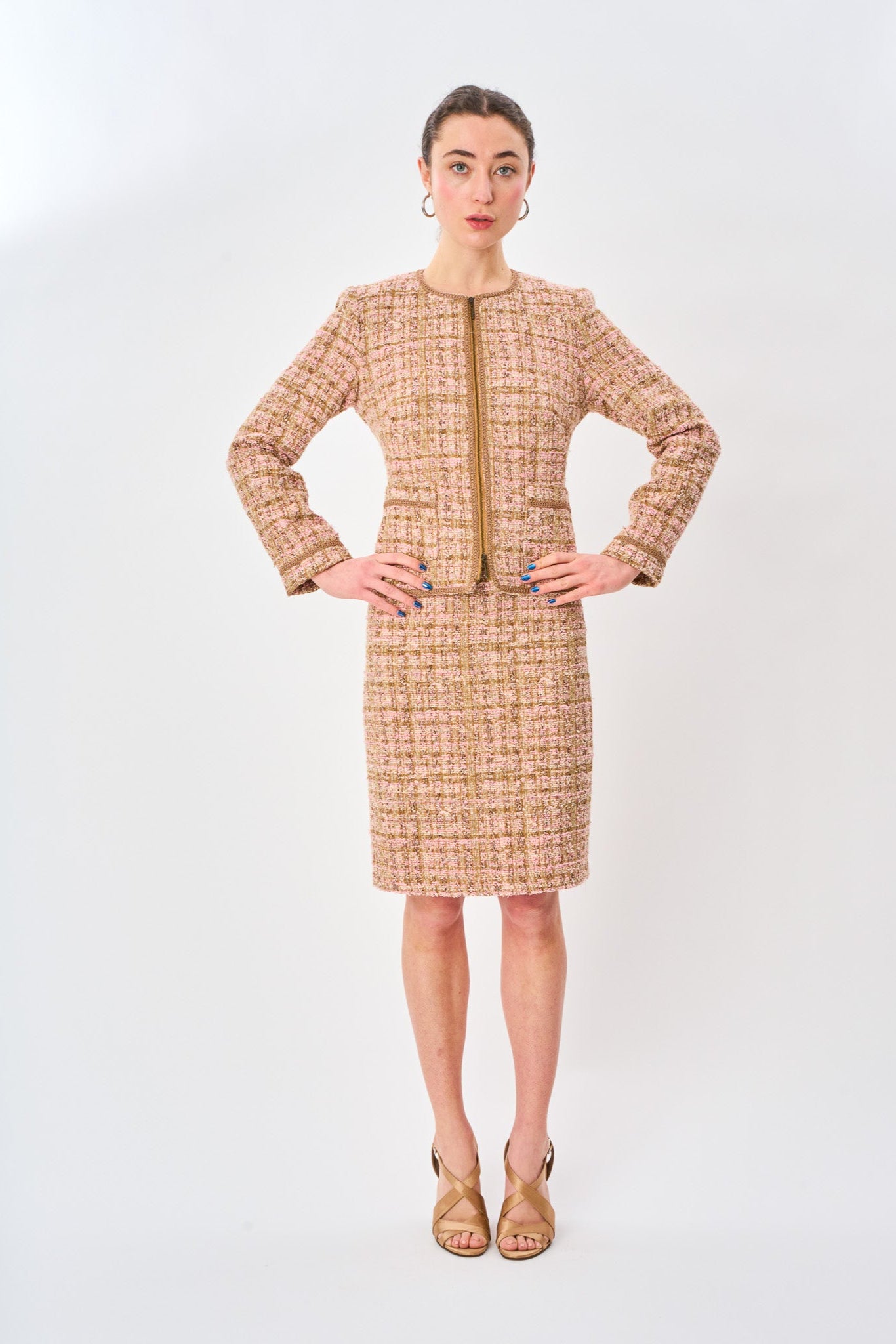 Blush Boucle Classic Jacket