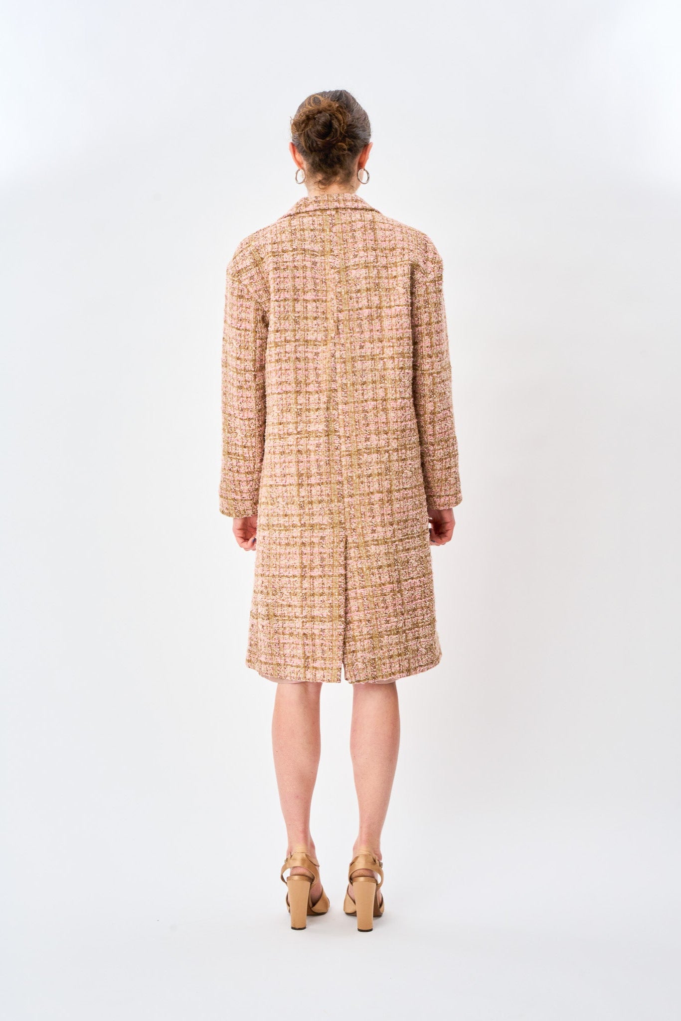 Blush Boucle Car Coat