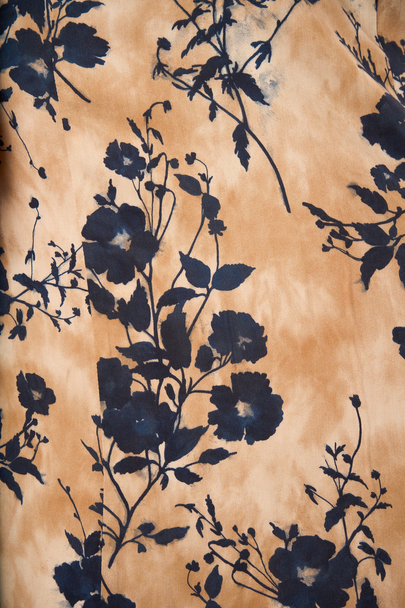 Shadow Floral Bow Front Slip Dress