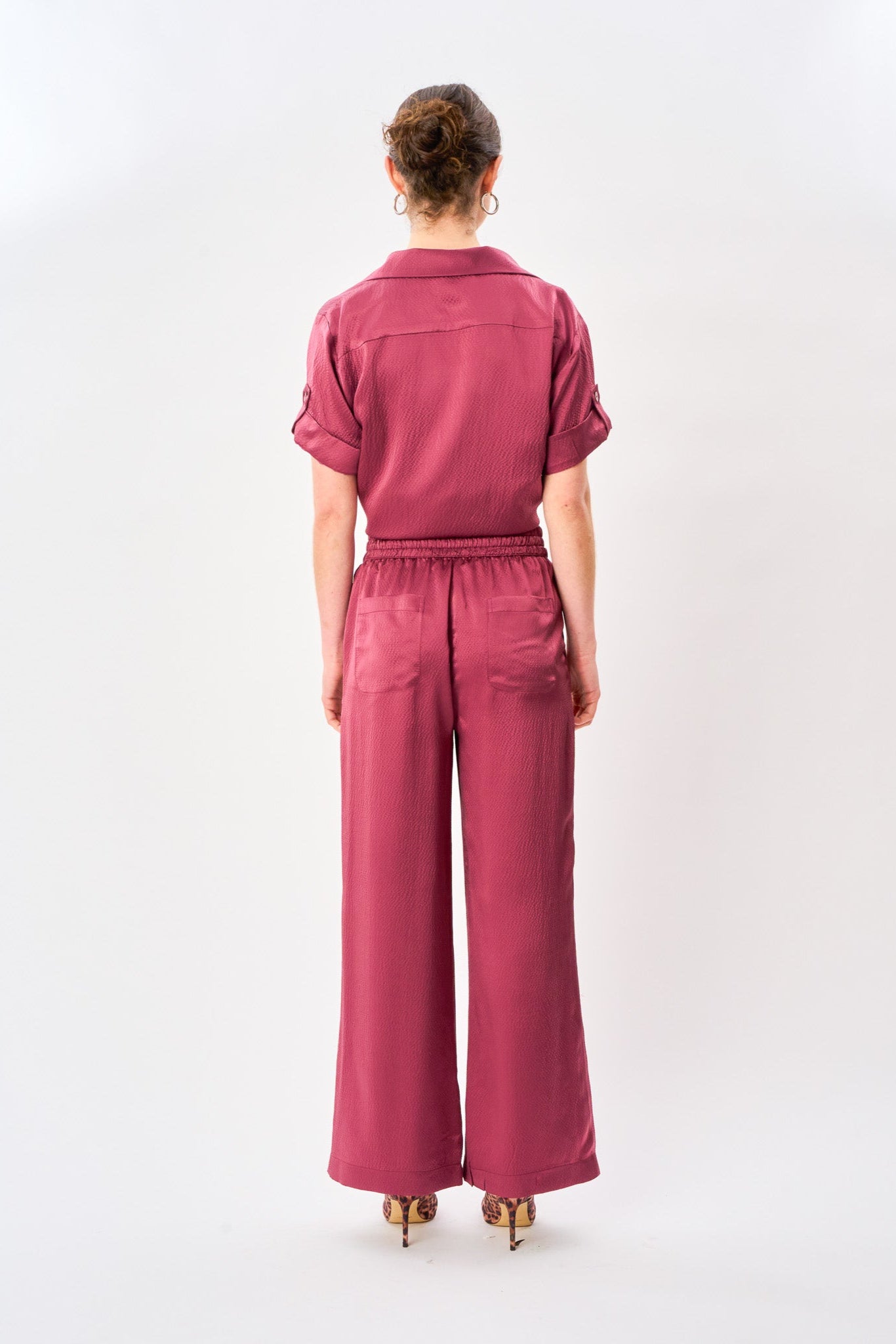 Vintage Rose Satin Silk Pyjama Pant