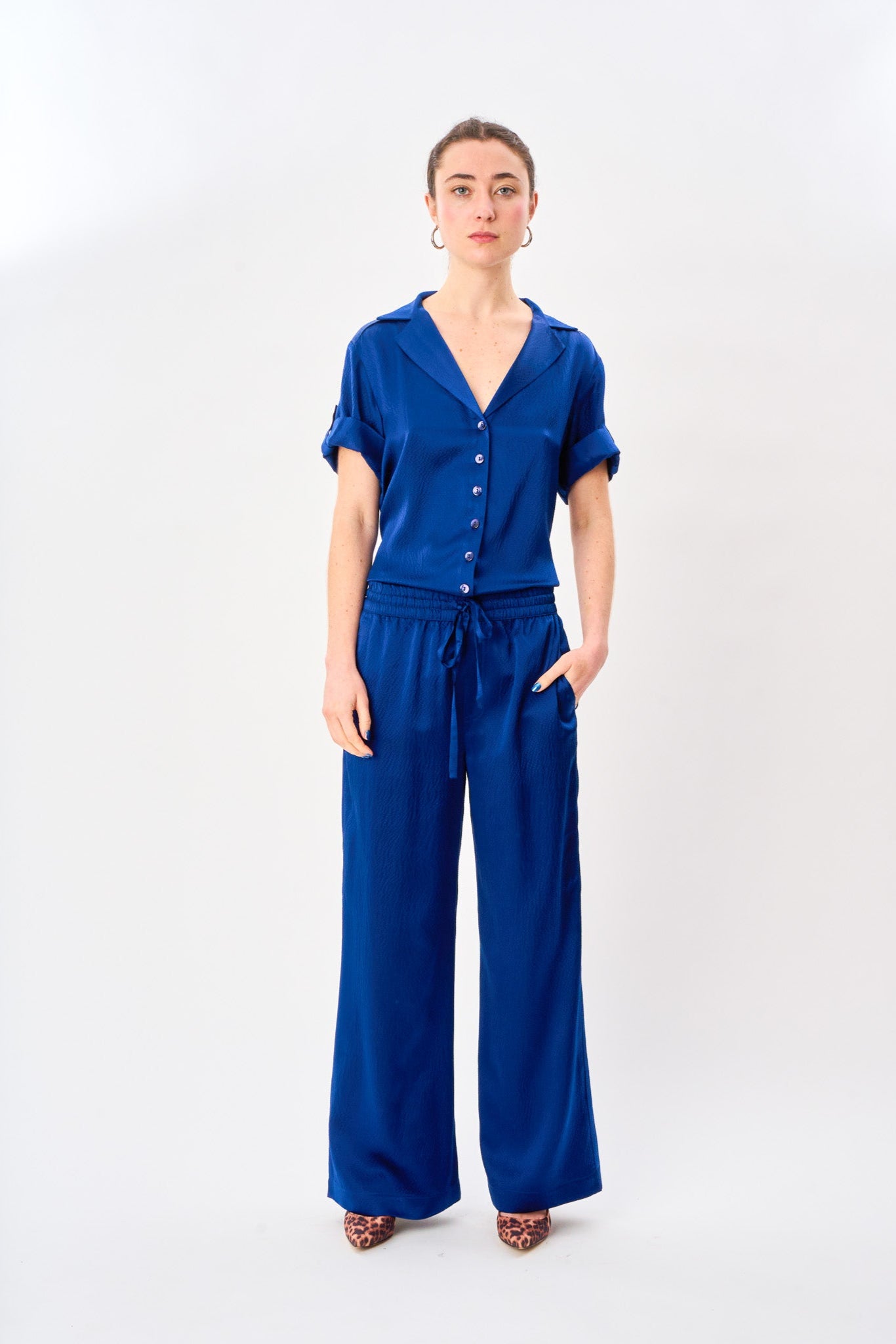 Deep Sea Satin Silk Pyjama Pant