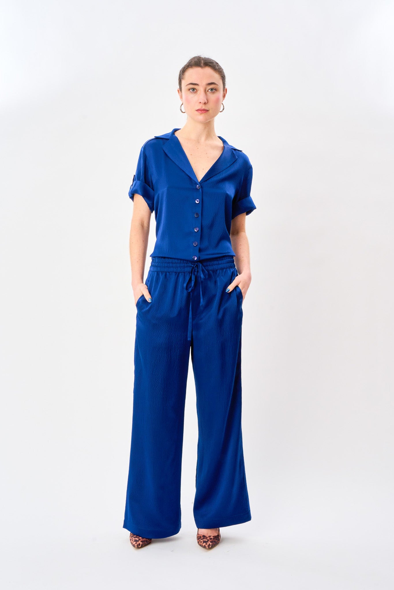 Deep Sea Satin Silk Pyjama Pant