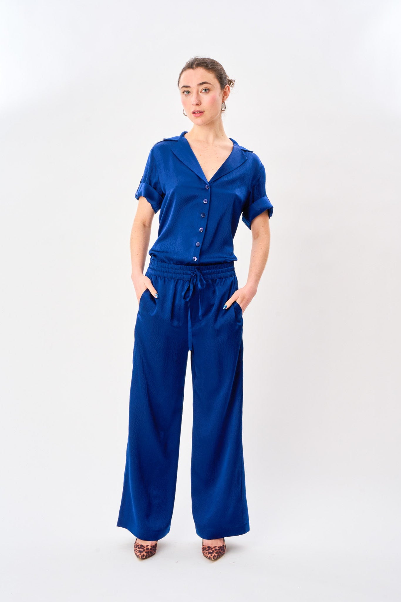 Deep Sea Satin Silk Pyjama Pant