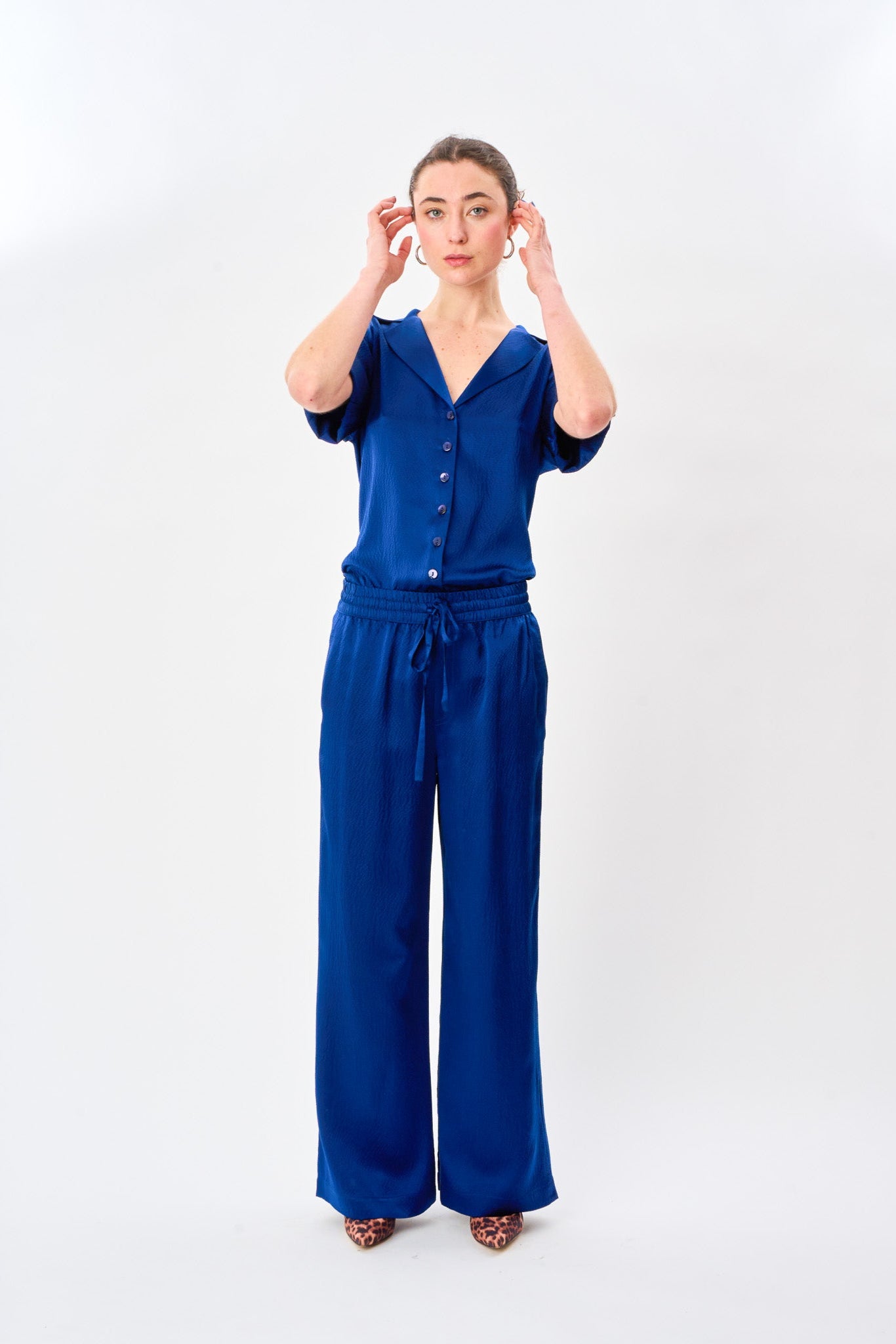 Deep Sea Satin Silk Pyjama Pant