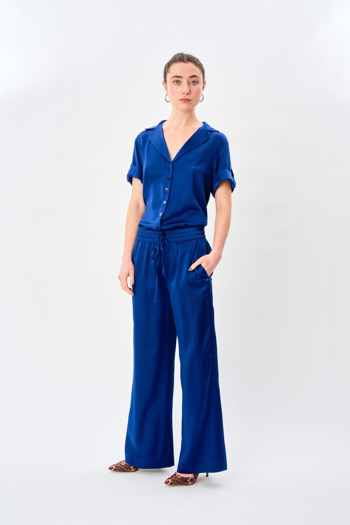 Deep Sea Satin Silk Pyjama Pant