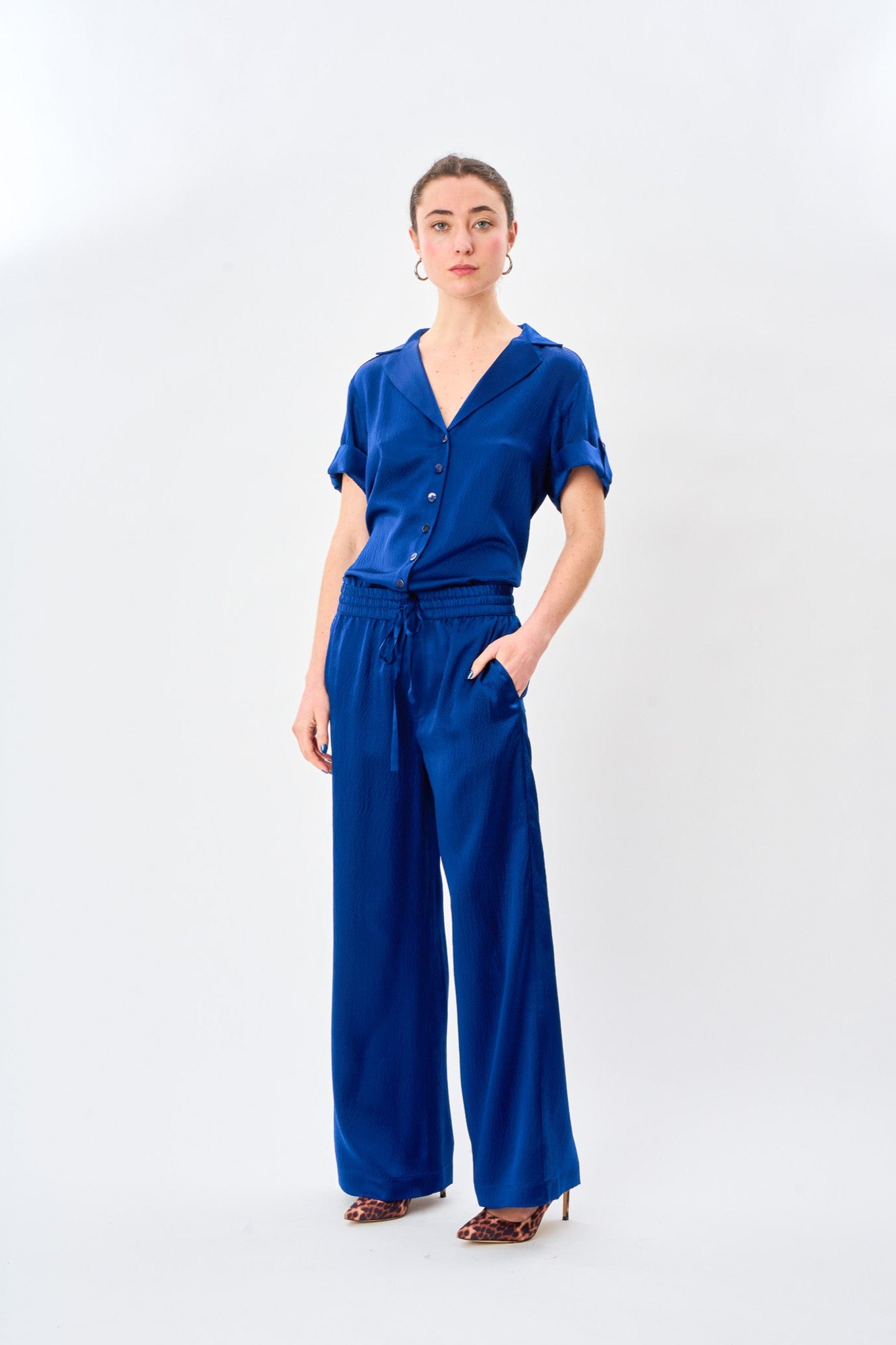 Deep Sea Satin Silk Pyjama Pant