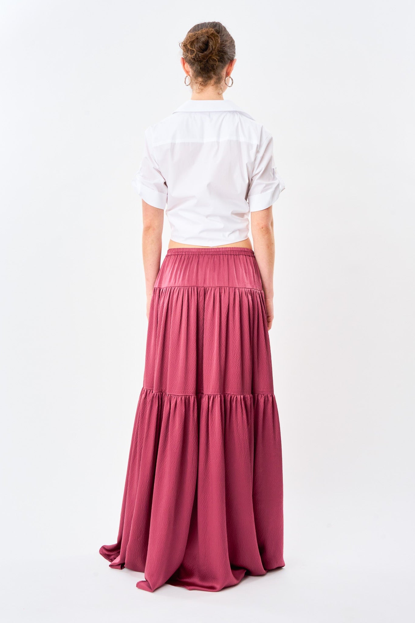 Vintage Rose Silk Ball Skirt