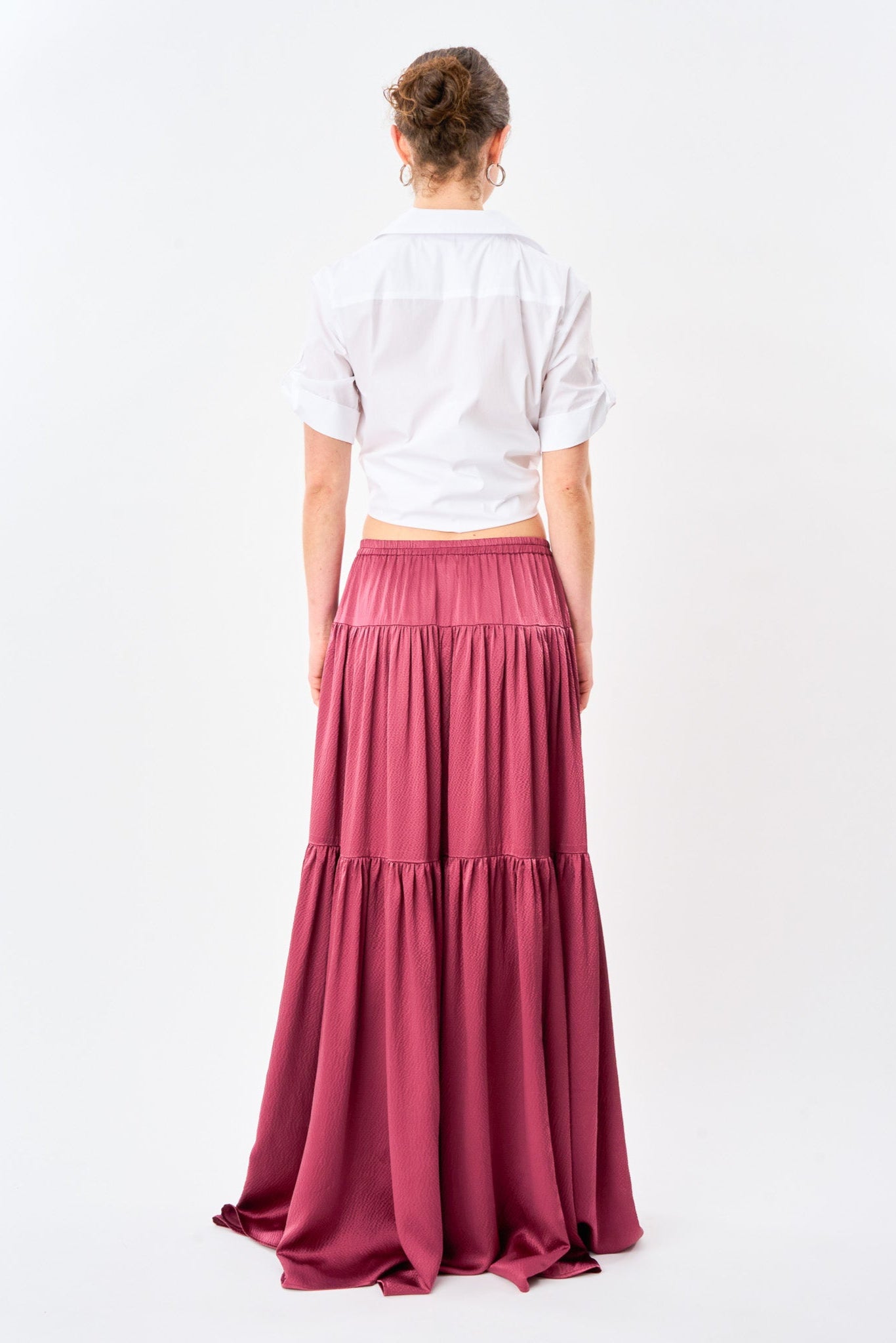Vintage Rose Silk Ball Skirt