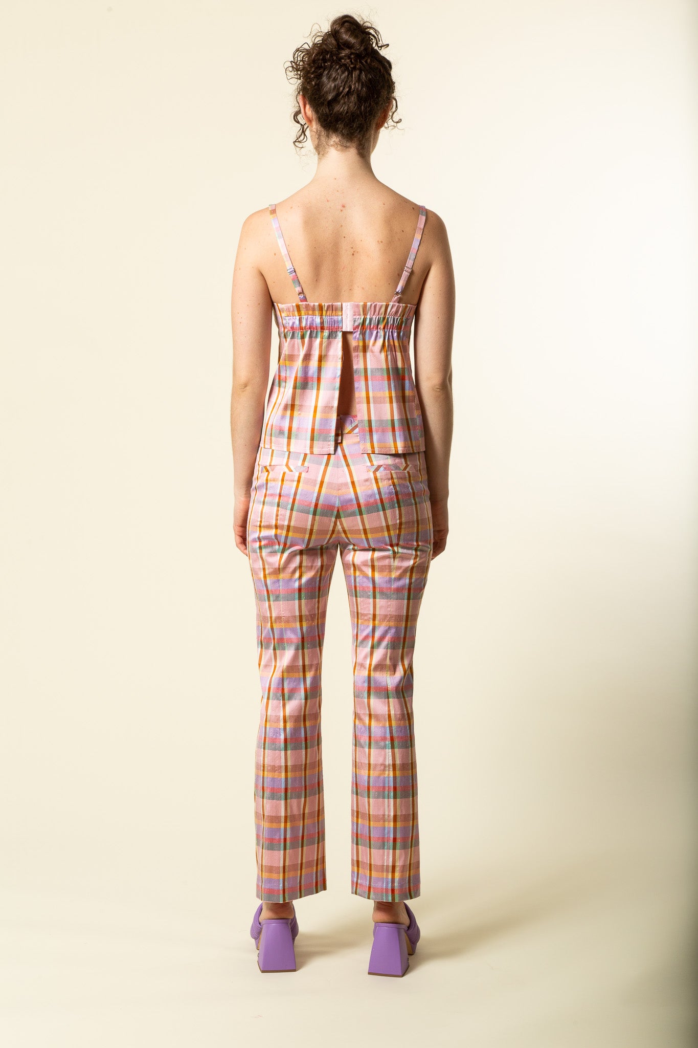 Rose Plaid Pants