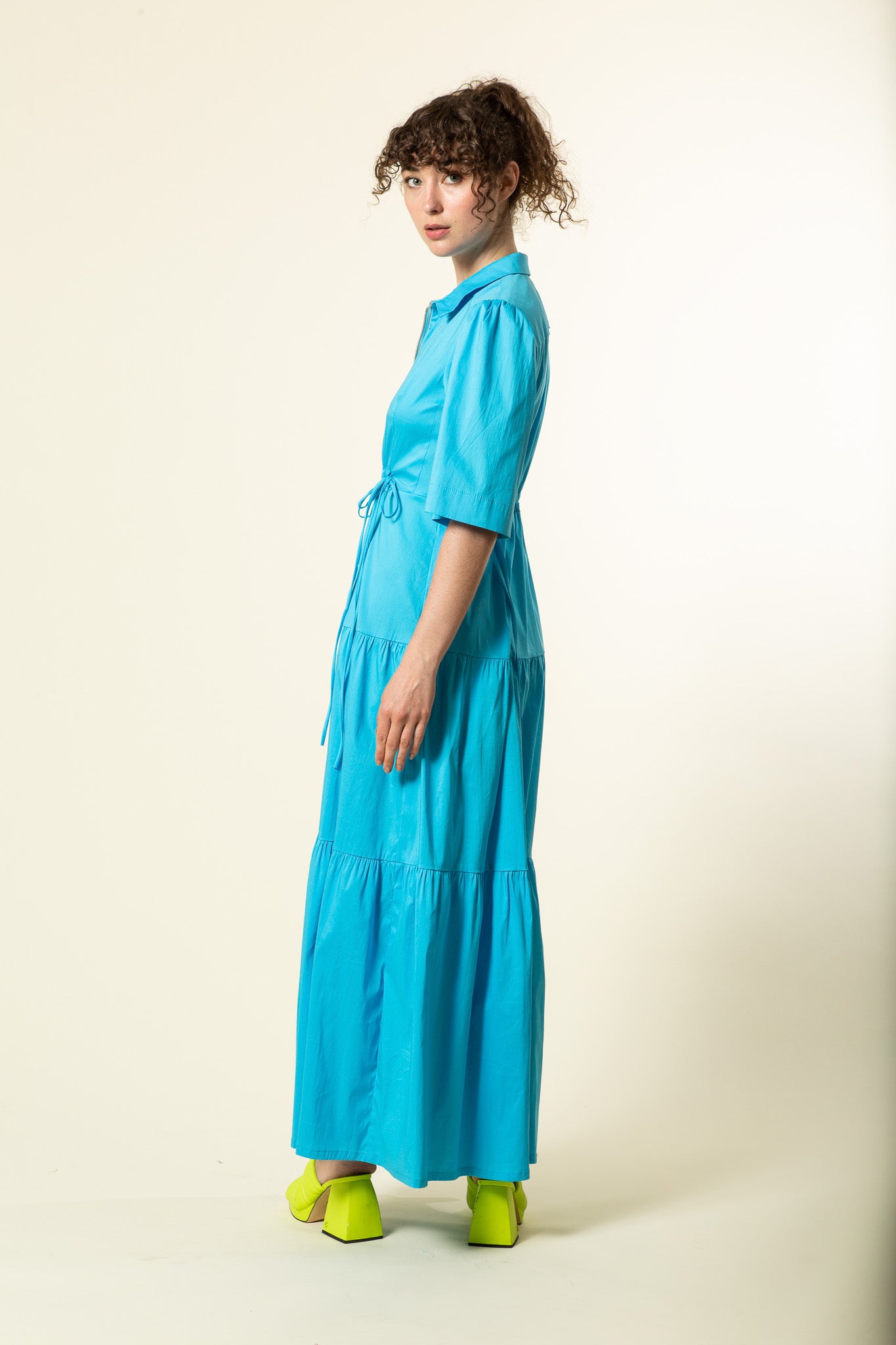 Blue Cotton Empress Dress