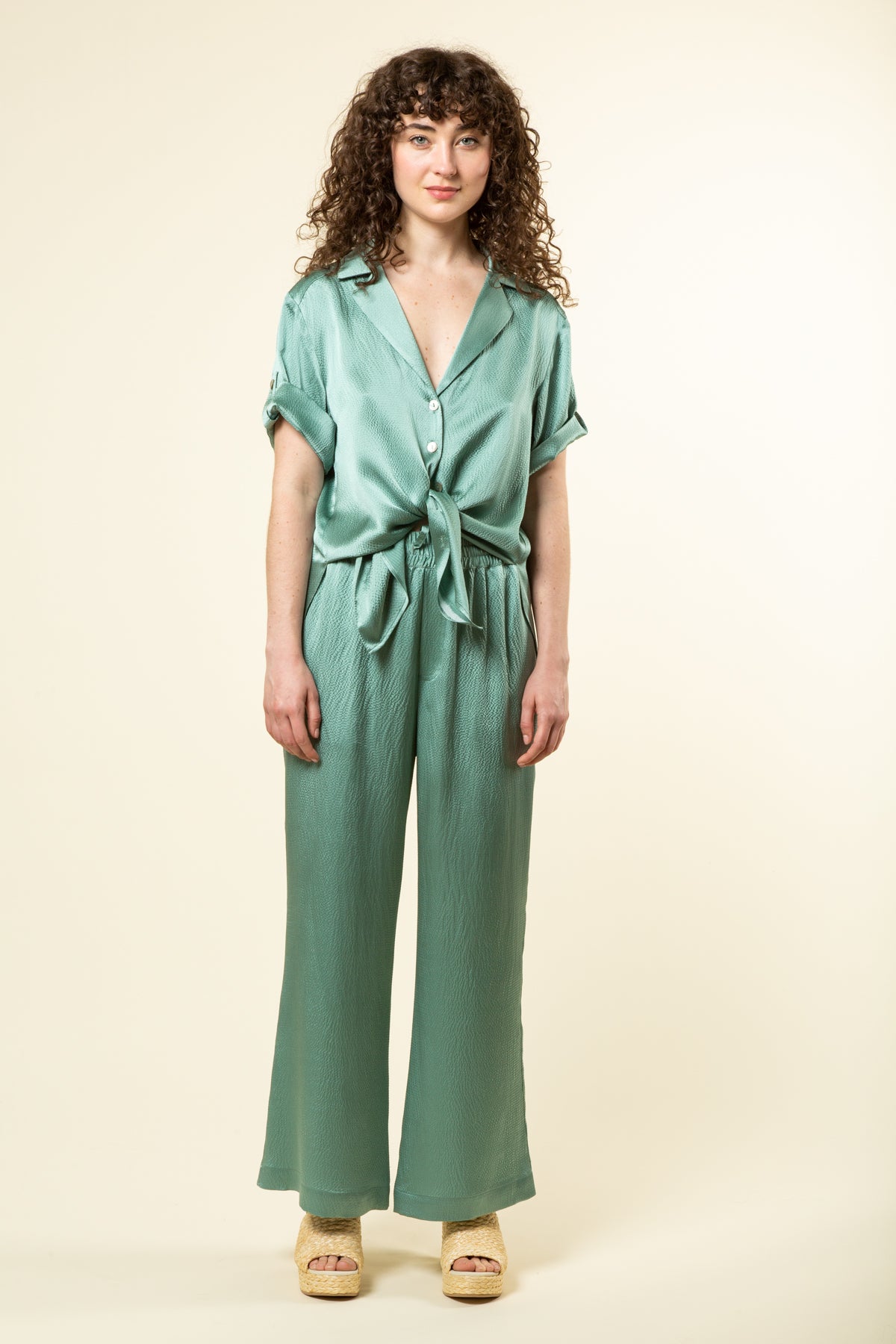 Sage Silk Pyjama Pant