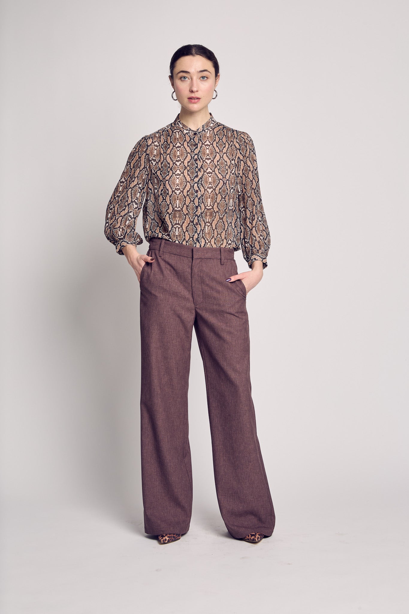 Tobacco Slouchy Trouser