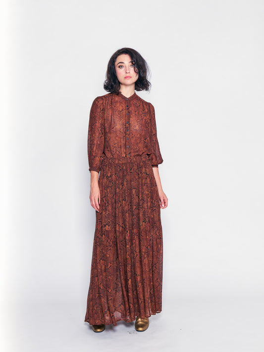 Python Silk Ball Skirt