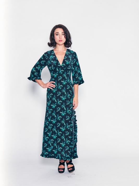 Black Sleeping Gown Dress