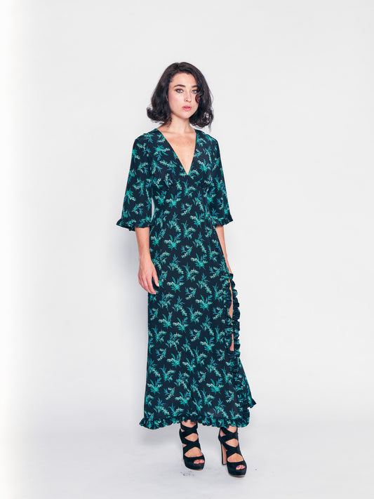 Black Sleeping Gown Dress