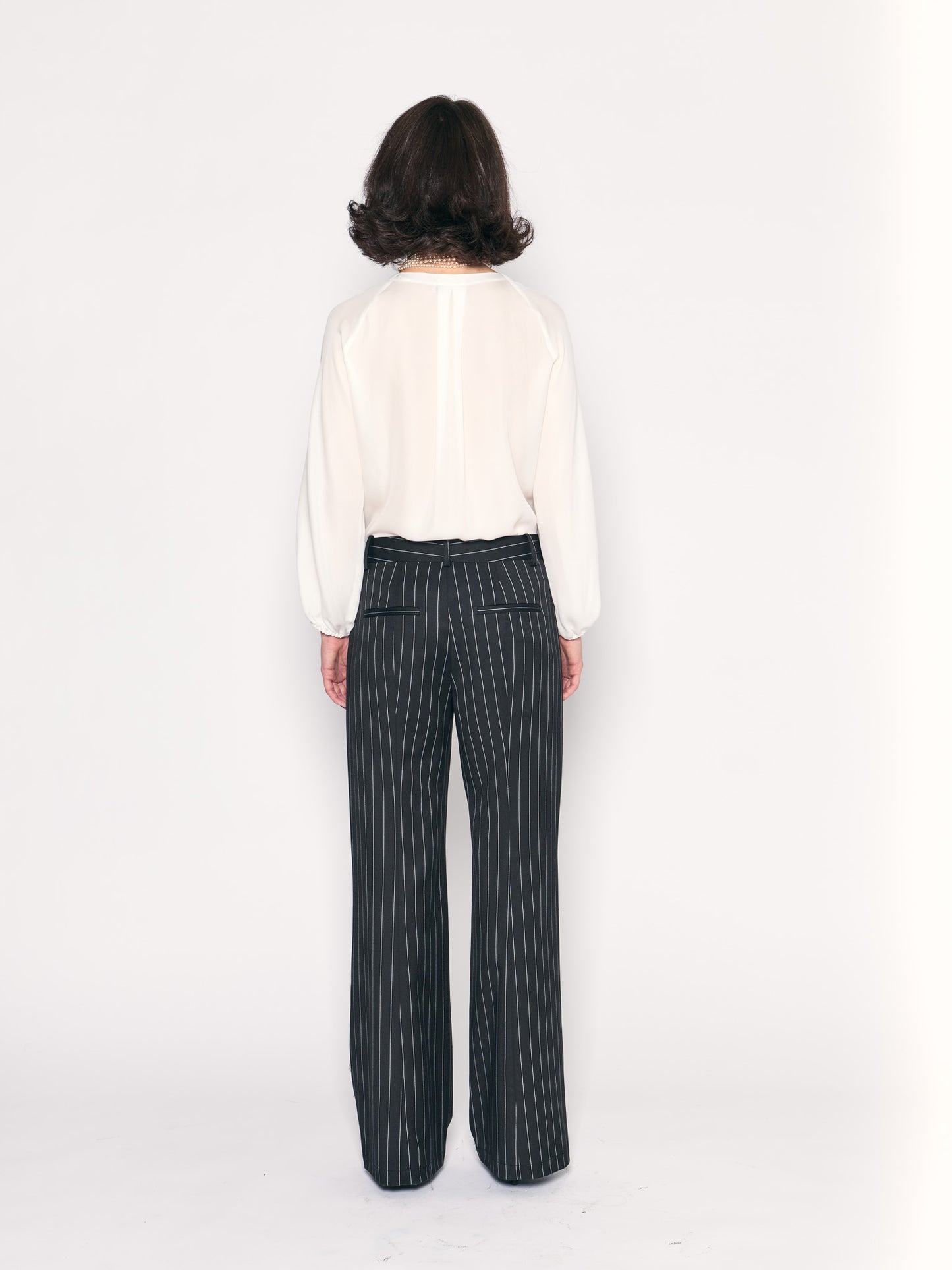 Pinstripe Slouchy Trouser