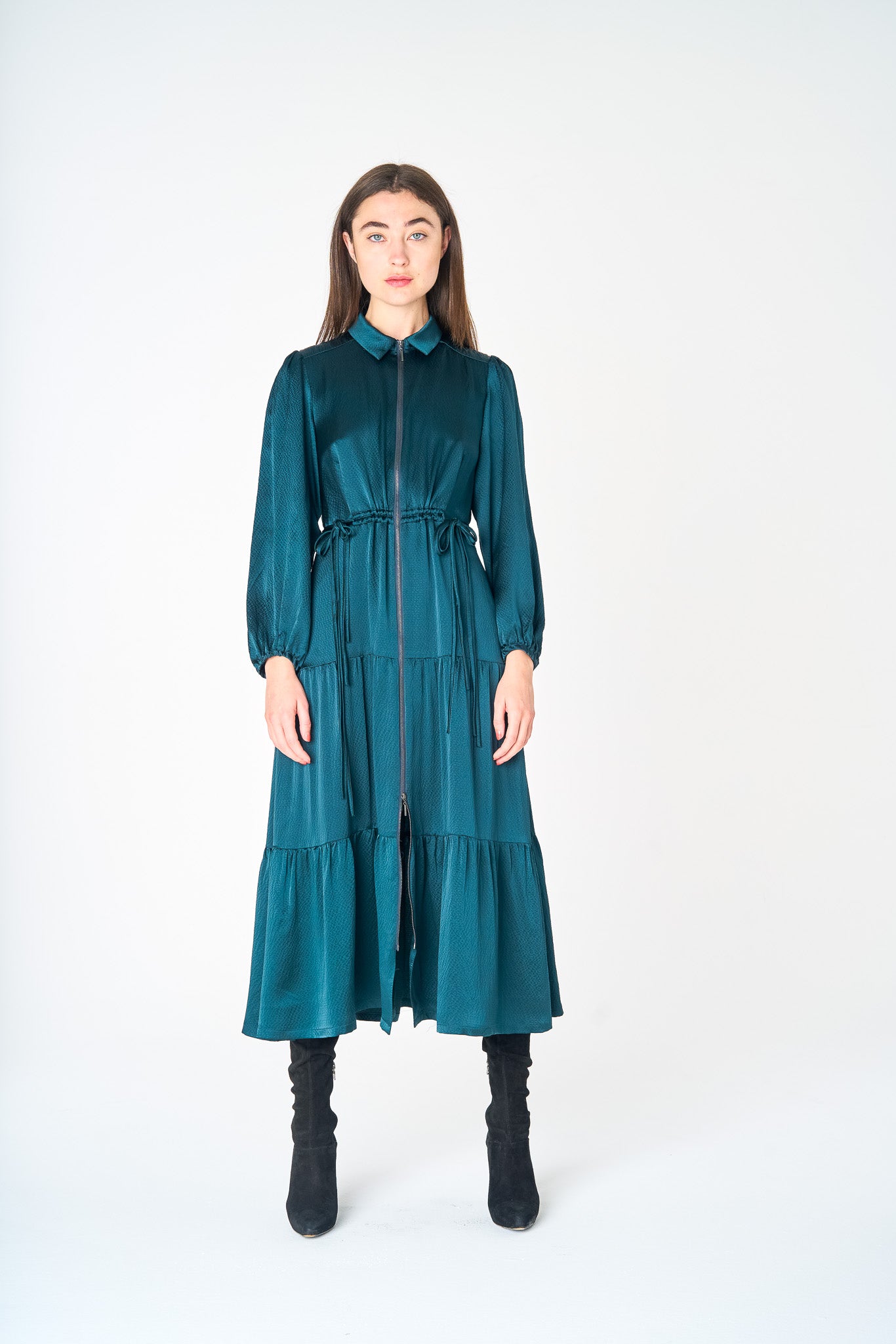 Forest Midi Duchess Dress