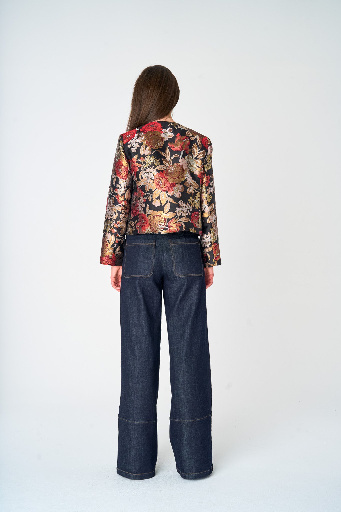 Tapestry Cropped Jacket