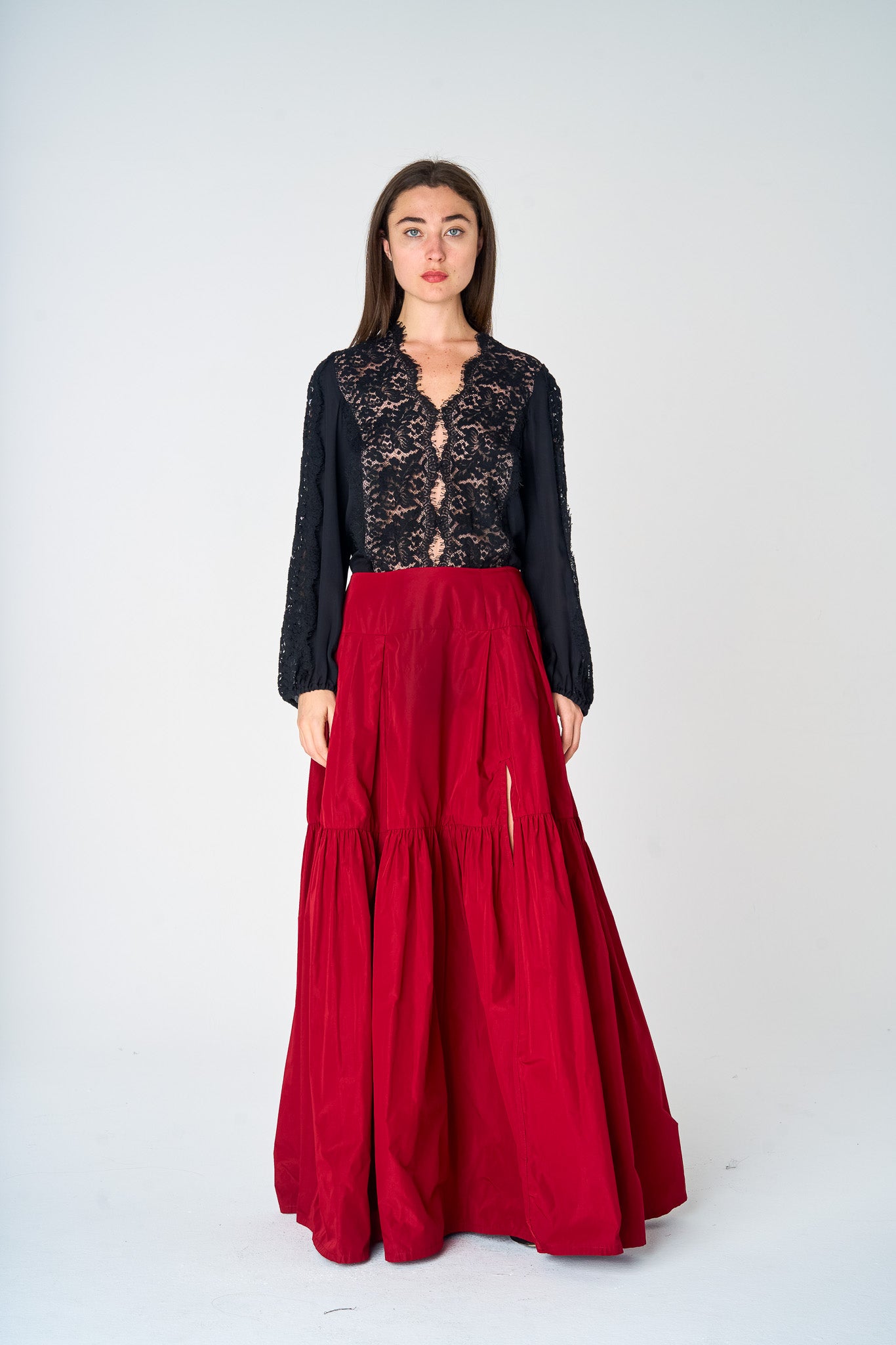 Crimson Ball Skirt