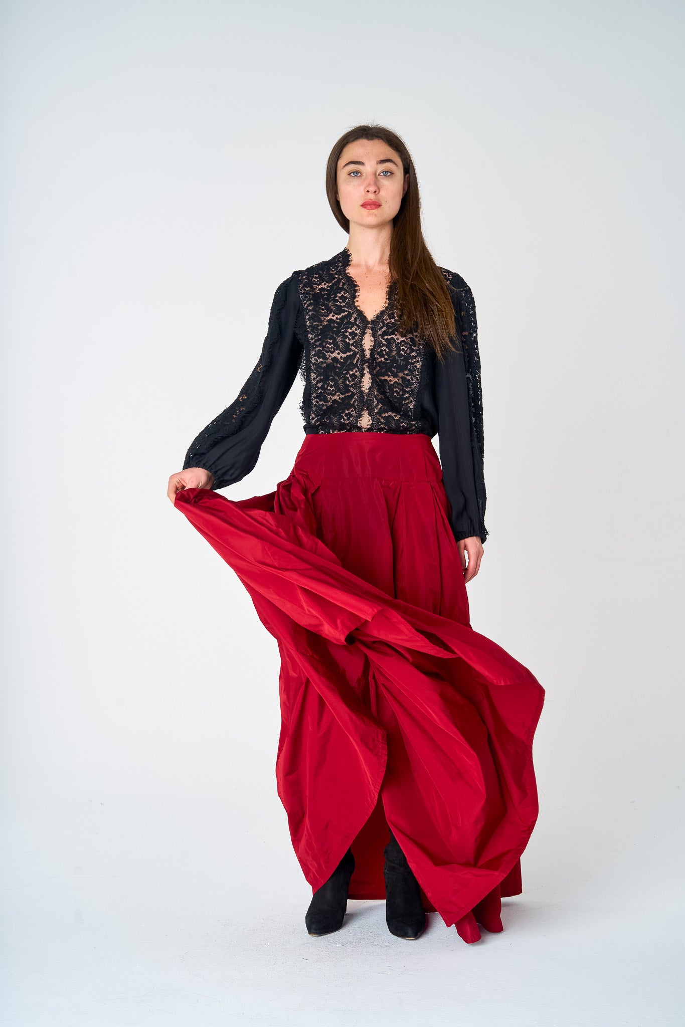 Crimson Ball Skirt