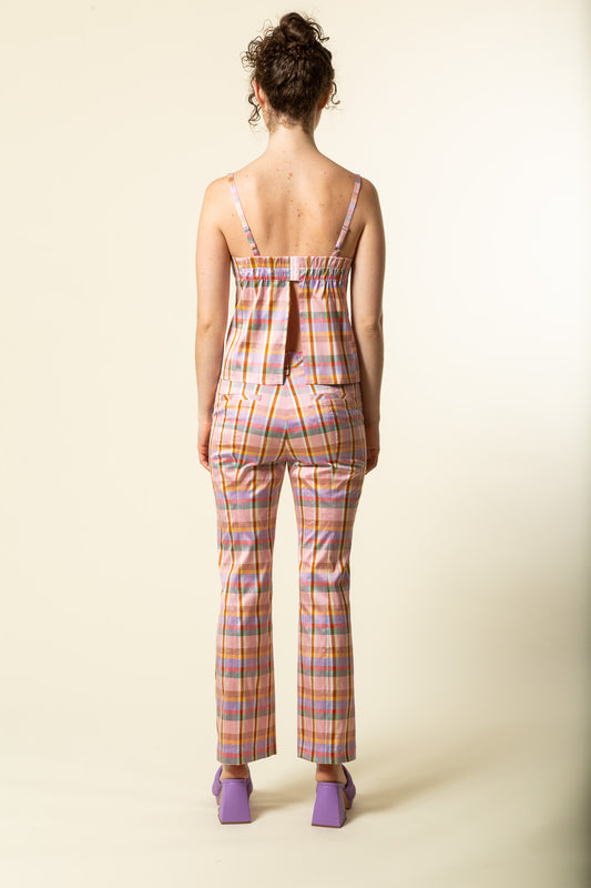 Rose Plaid Pants