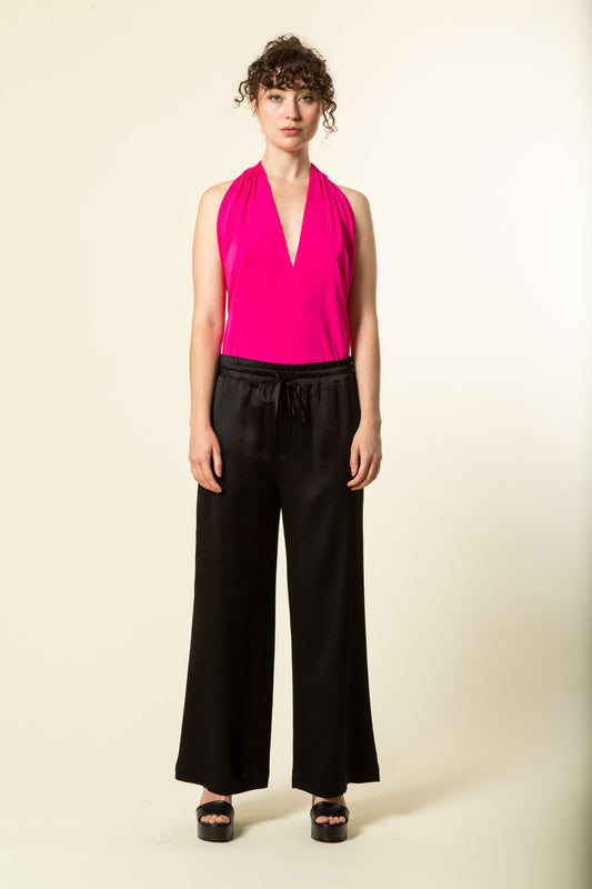 Black Silk Pyjama Pant