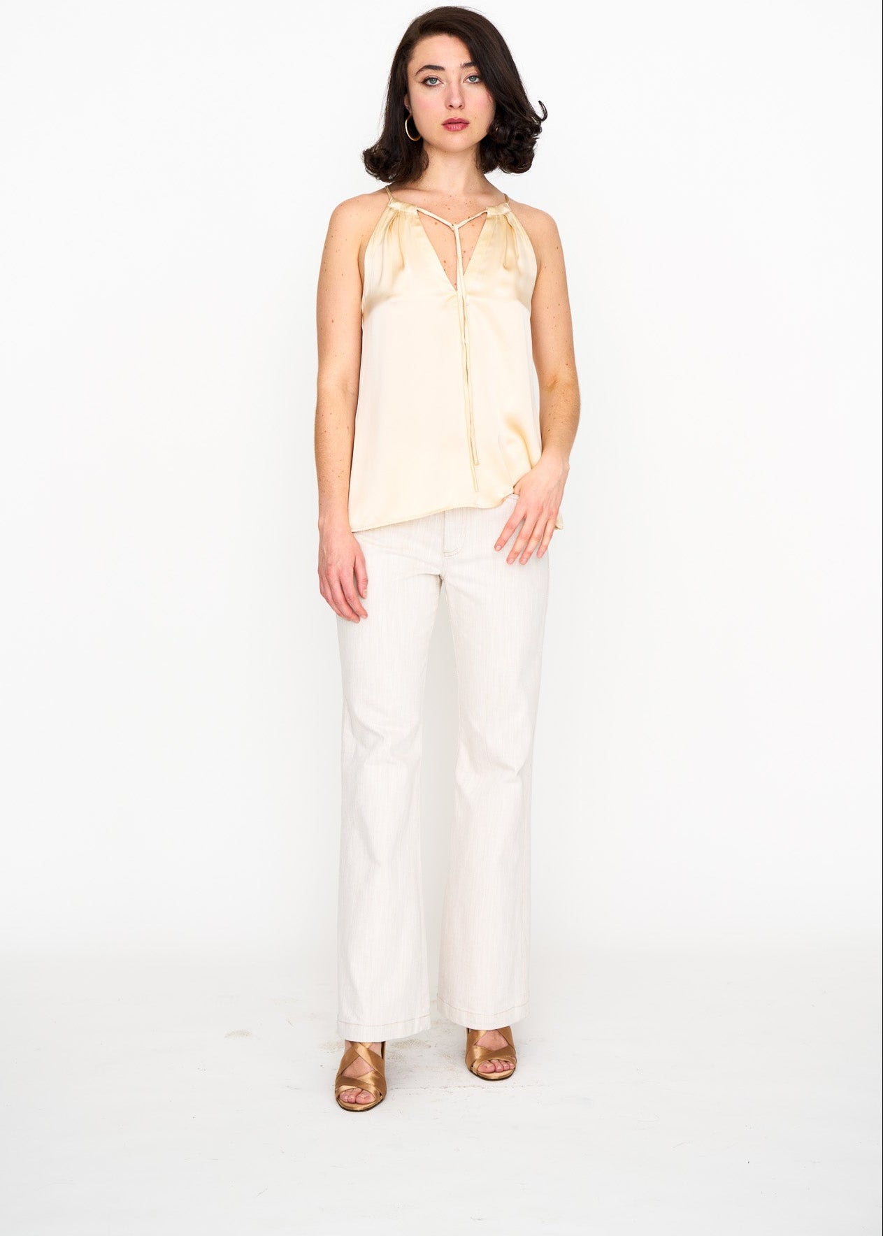 Jane Jean Cream shown on model, additional view