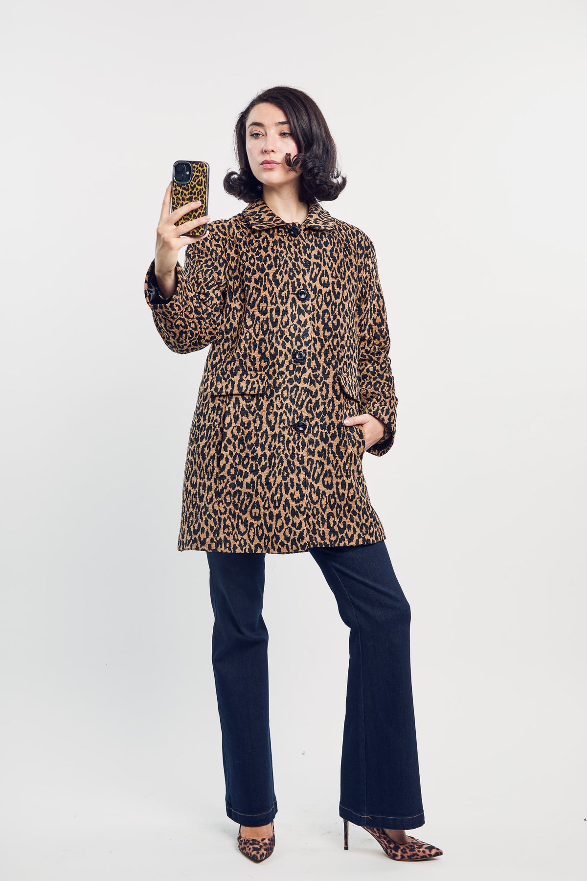 Leopard Car Coat