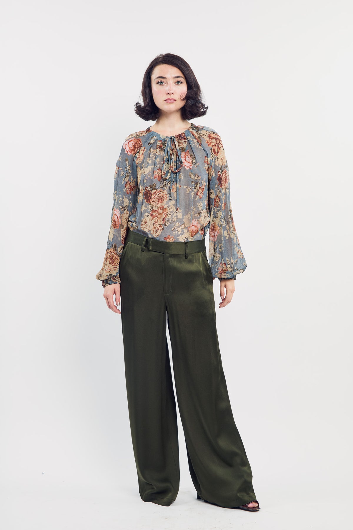 French Rose  Boho Top in Dove