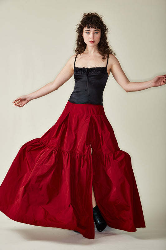 Crimson Ball Skirt