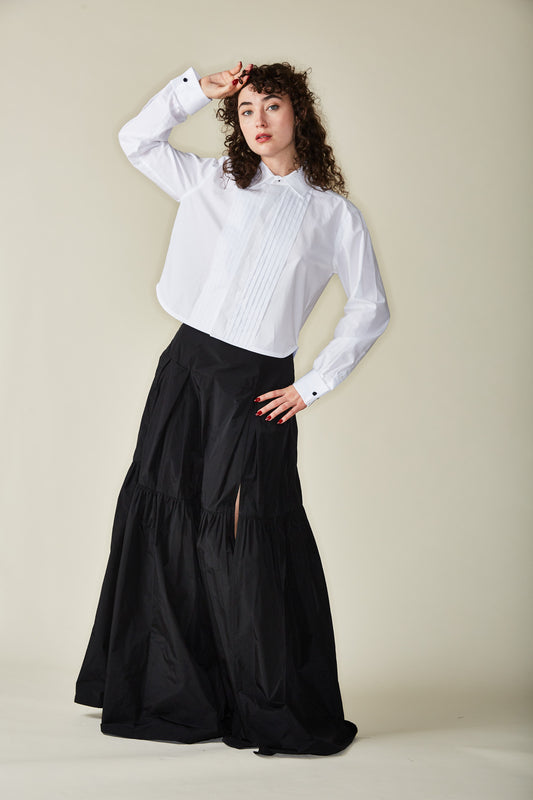 Black taffeta skirt