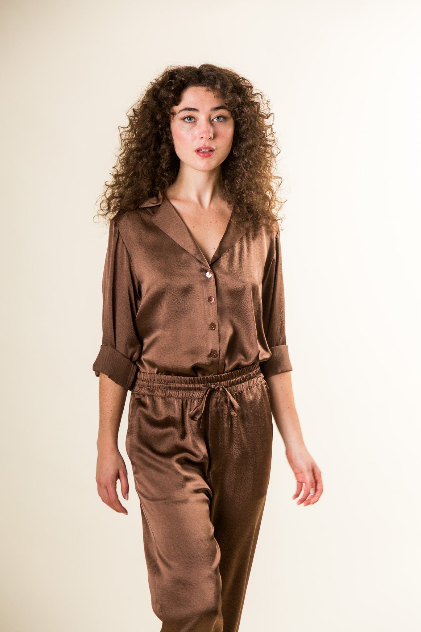 Cafe au Lait Silk Pyjama Pant