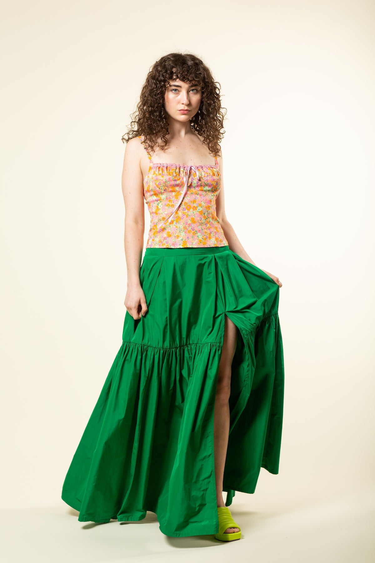 Green Ball Skirt