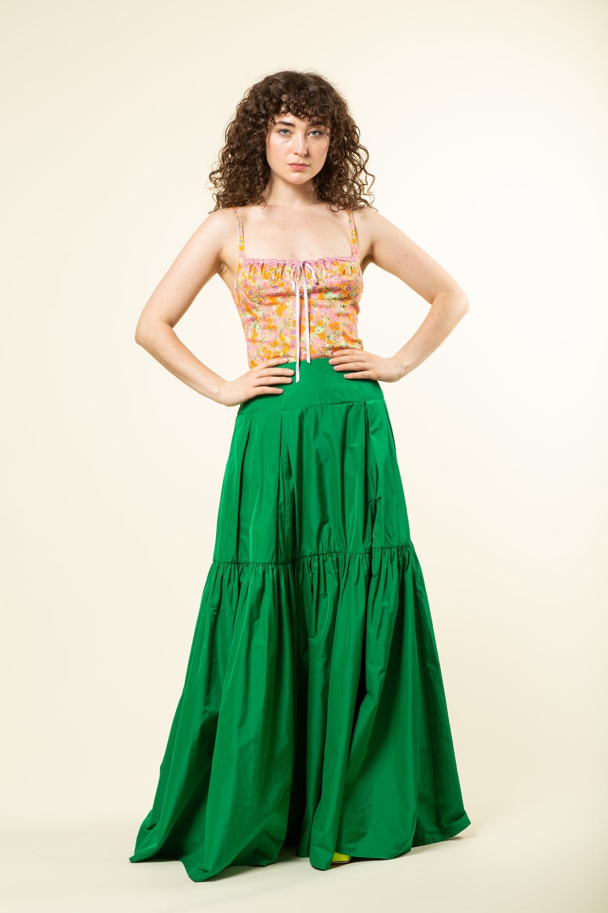 Green Ball Skirt
