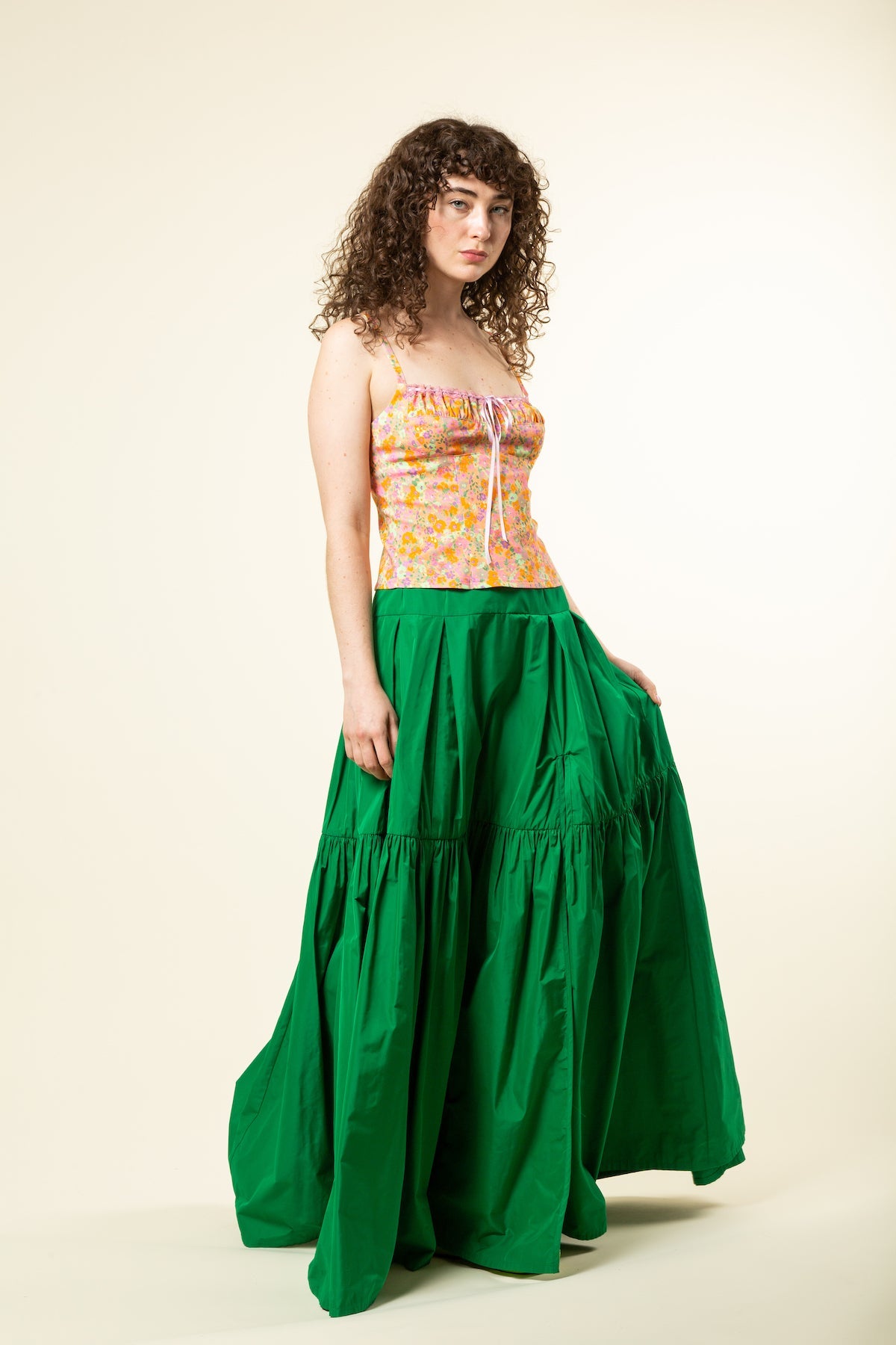 Green Ball Skirt
