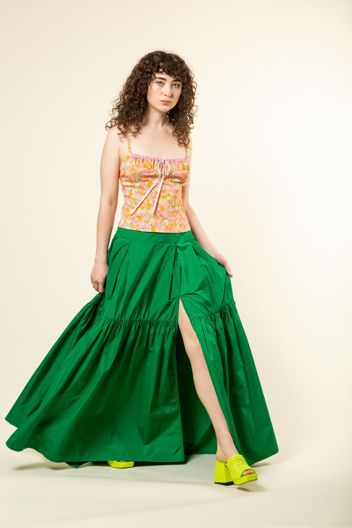 Green Ball Skirt