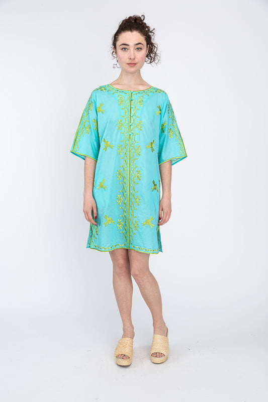 Aqua Mini Caftan