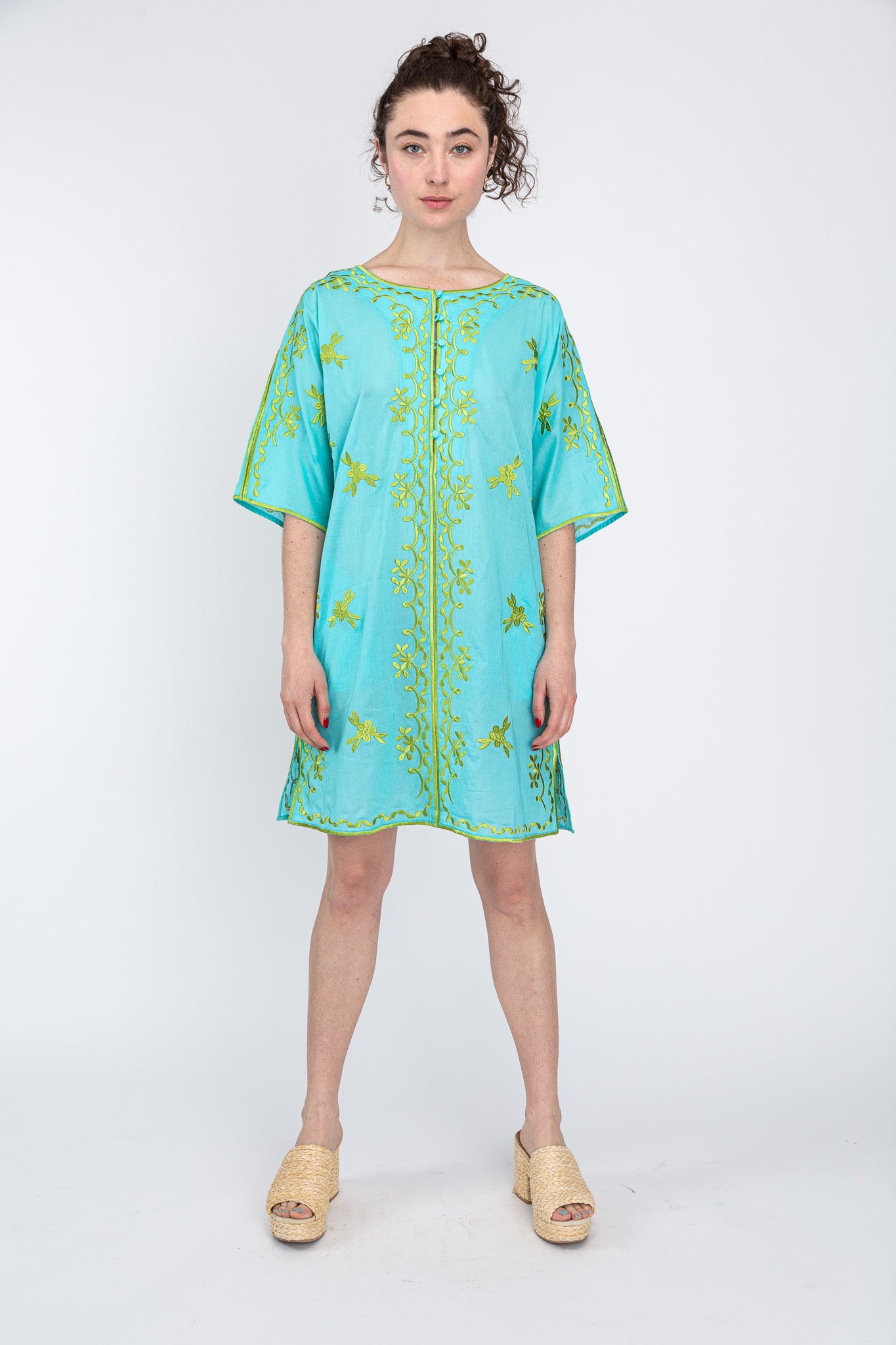 Aqua Mini Caftan