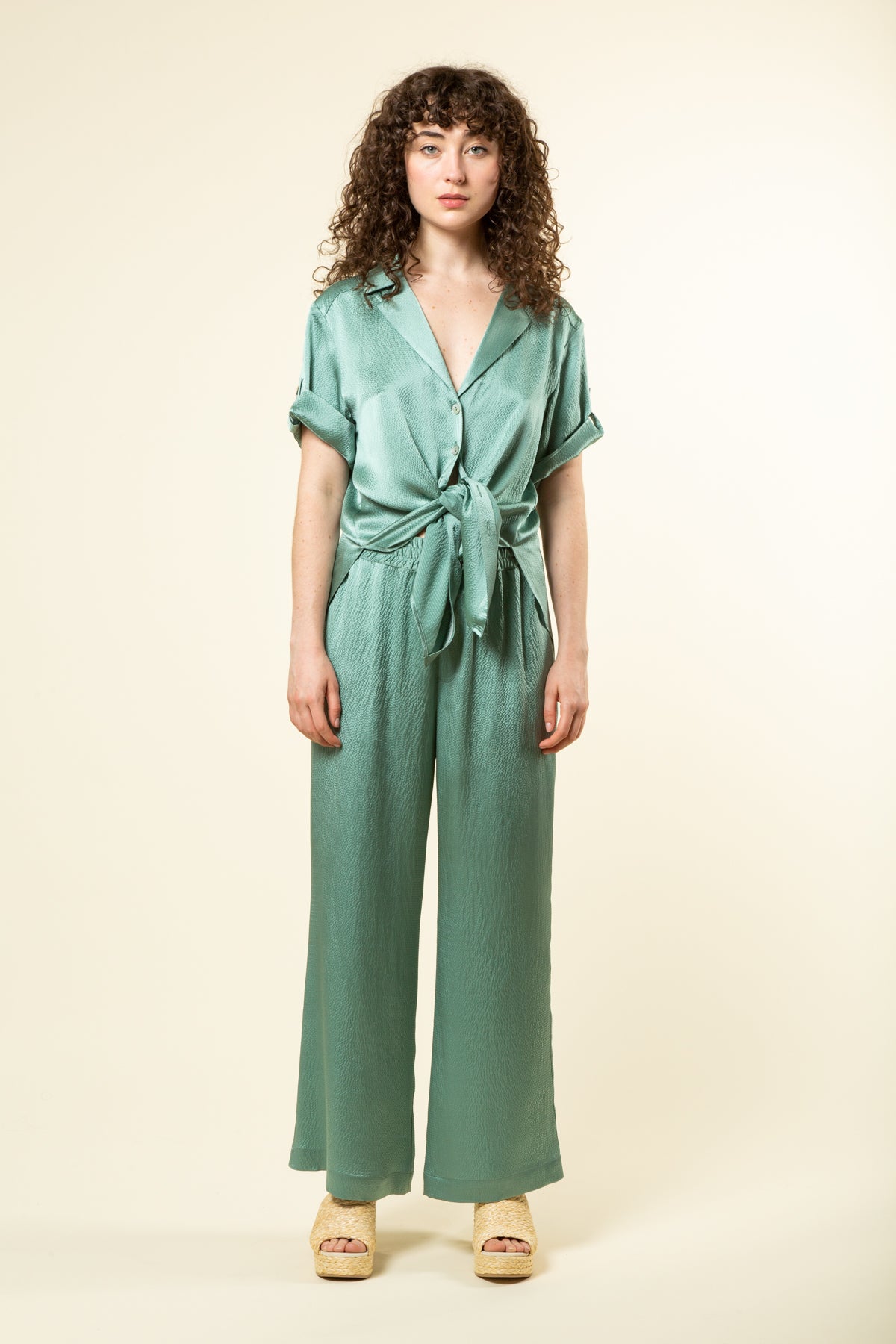 Sage Silk Pyjama Pant