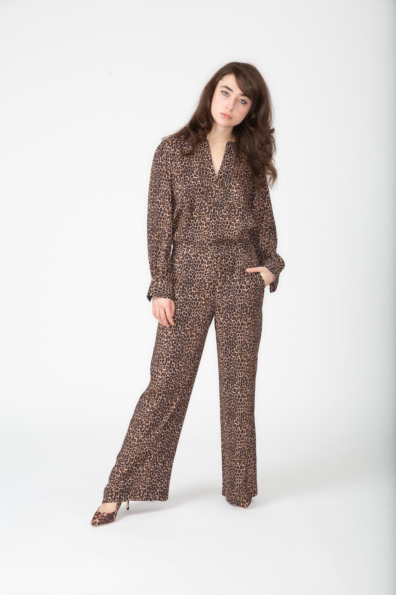 Leopard Palazzo Pant