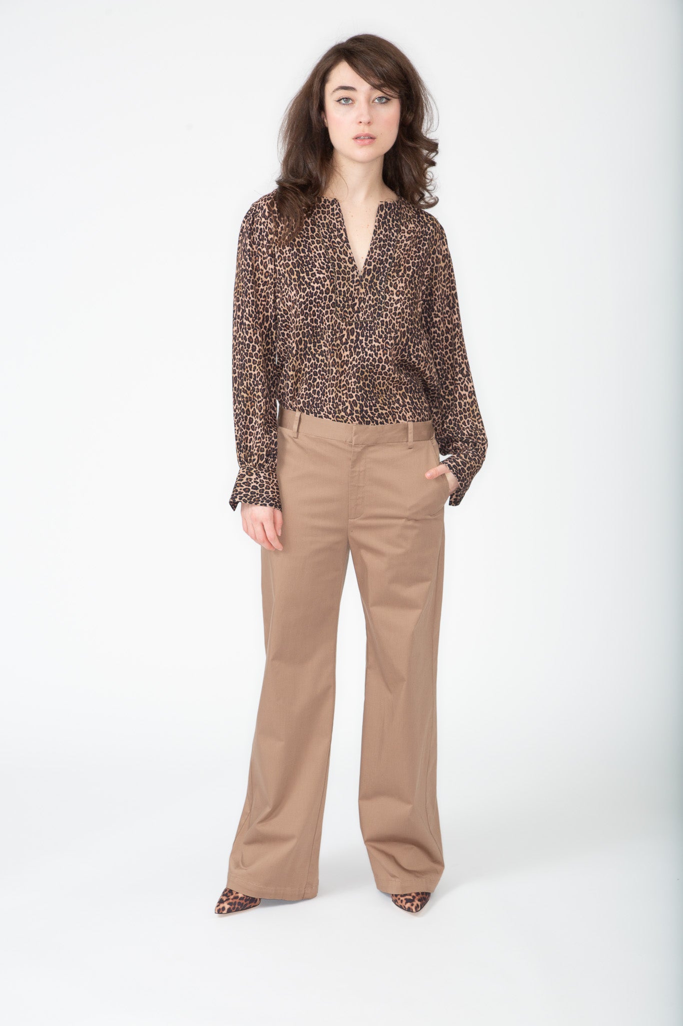 Caramel Slouchy Trouser