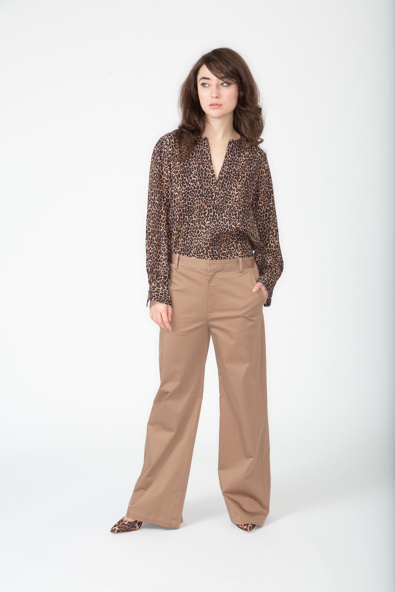 Caramel Slouchy Trouser