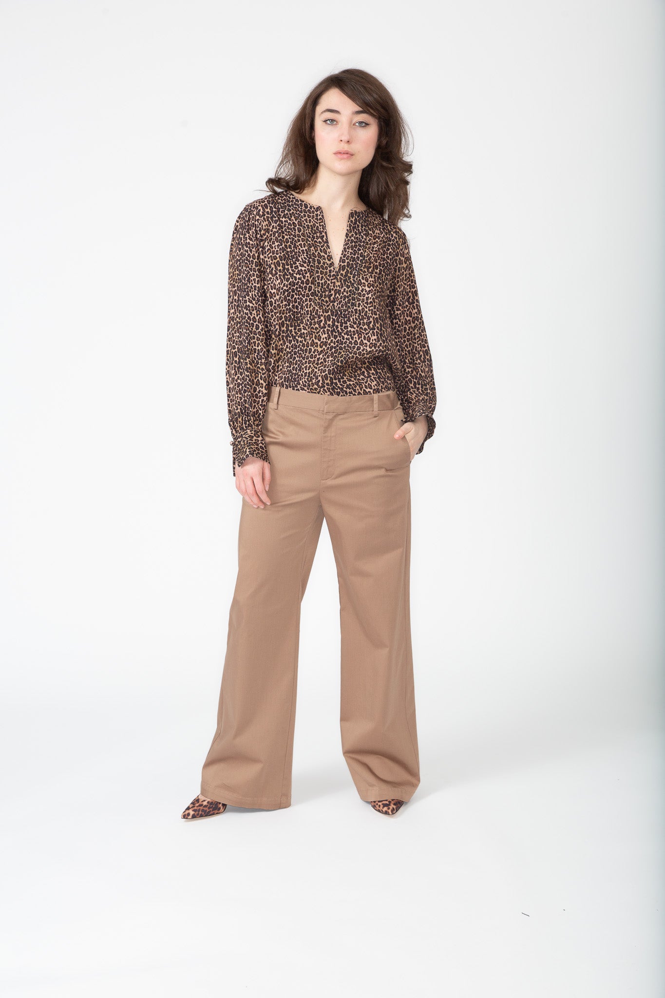 Caramel Slouchy Trouser