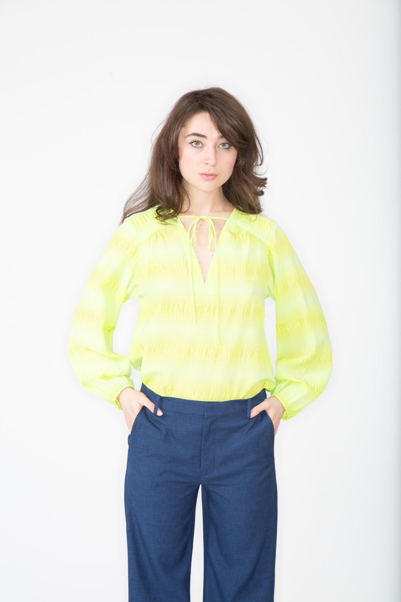 Lime Ribbon Top