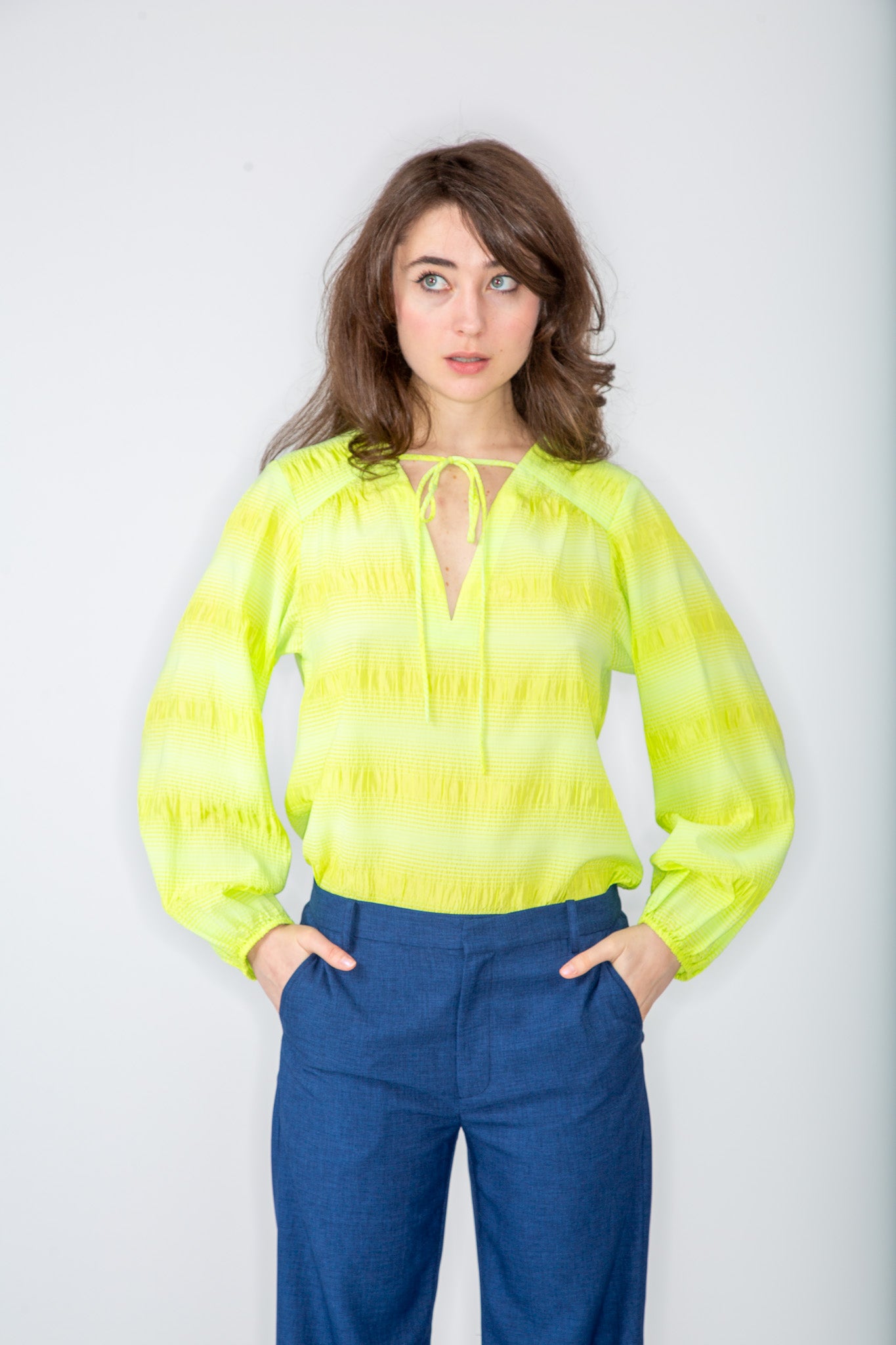 Lime Ribbon Top