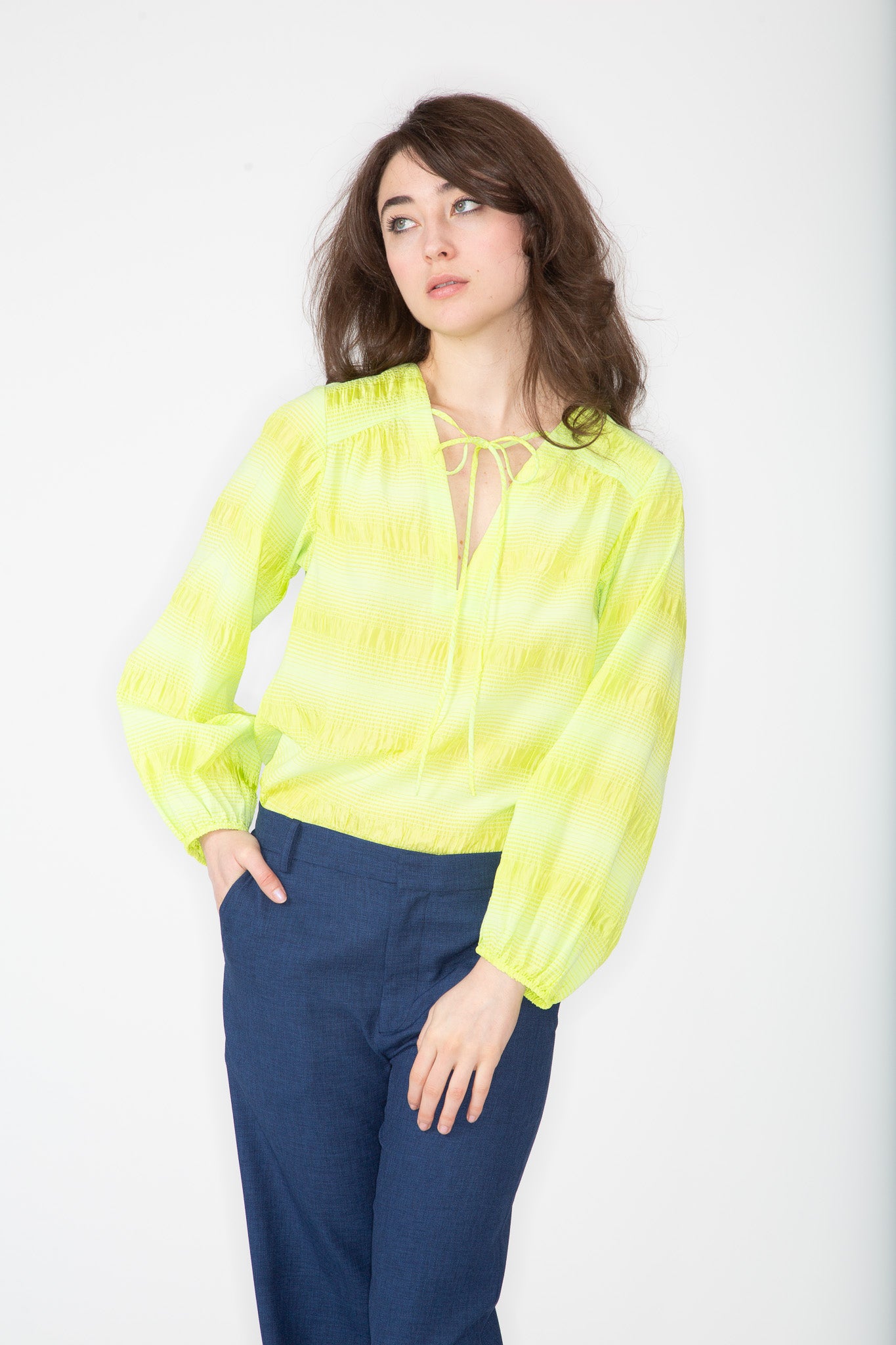 Lime Ribbon Top