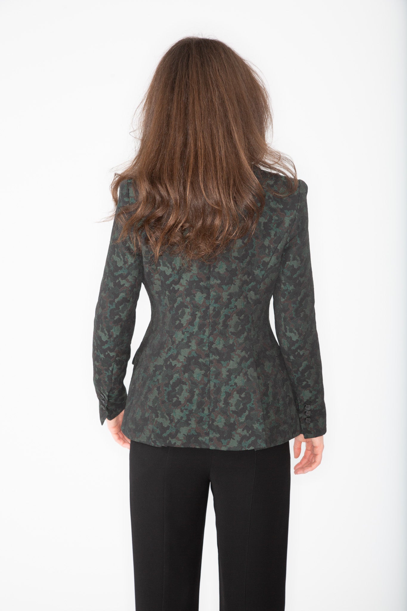 Brocade Nipped Blazer